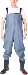 MAZY·URBAN Fishing Chest Waders Fishing Chest Waders, Thickened Siamese Chest Wader for Men and Women, Waterproof Lightweight Fishing Hunting Wader with Fishing Boots/a/Us9/Eu40/Uk7/Cn41