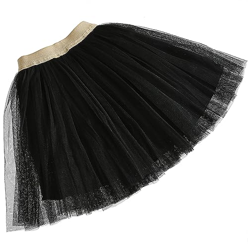 Toddler Baby Girl's Tutu A Line Knee Length Tulle Layered Long Party Skirt for Little Big Girls 1T-16T2