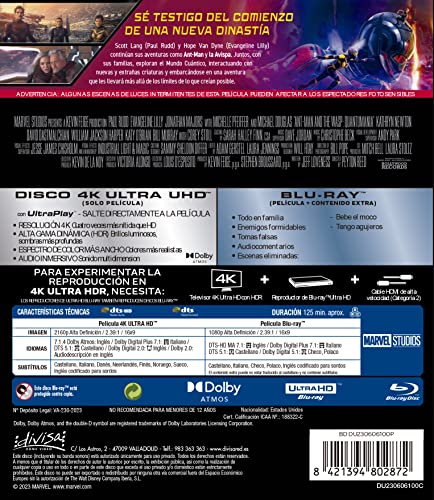 Ant-Man y La Avispa: Quantumania Blu-ray 4K UHD Colección 3