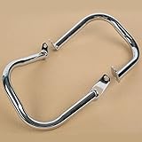 XFMT Chrome Motorcycle Engine Saddlebag Highway Guard Crash Bar Compatible with Yamaha Vstar 400 650 Dragstar 400 650 Custom 1997-2016