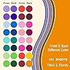 Livholic 100 Pack Heavy Duty Paper Colored Cardstock Front Back Different Color Codes 250 GSM for Cricut, Scrapbook, Paper Crafting, Office Supplies (100) #1