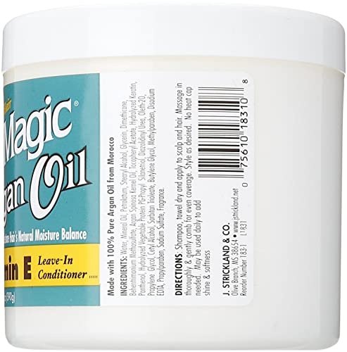 BLUE MAGIC Argan Oil & Vitamin-e Leave-in Conditioner 13.75 Oz, Blue (BLMARG)
