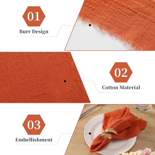 Servilletas de Tela hechas a mano, 17 x 17 pulgadas, pack de 12 miniatura 3