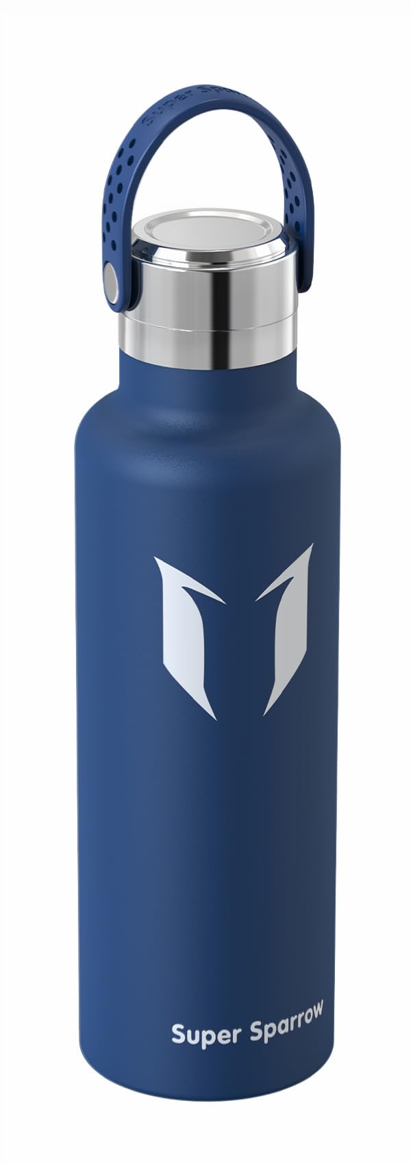 Super Sparrow Borraccia ultraleggera in acciaio inox 18/10-350 ml, 500 ml, 750 ml, borraccia termica in metallo, tappo flessibile standard, senza BPA, per palestra, viaggi, sport