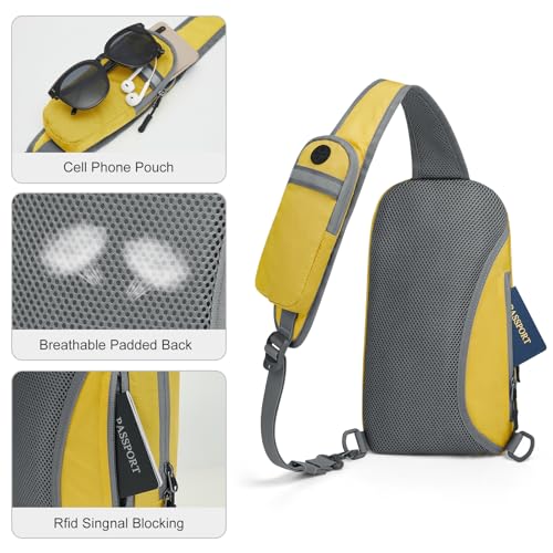 Image of G4Free Sling Bag RFID Blocking Lightweight Crossbody Backpack Chest Shoulder Bag for Travel Sports Running