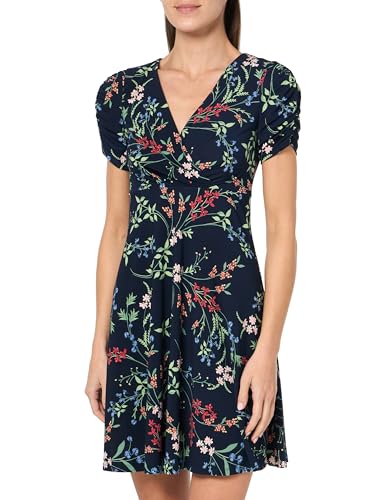 Image of Tommy Hilfiger Floral Ruche Empire Waist Fit-and-Flare