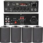 Bar Restaurant Bluetooth Wall Speaker System Background Music Wireless Amp Kit