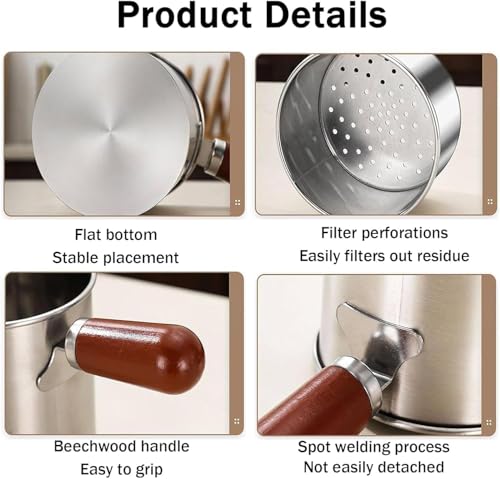 Exprimidor manual de jengibre y frutas con filtro fino de acero 8