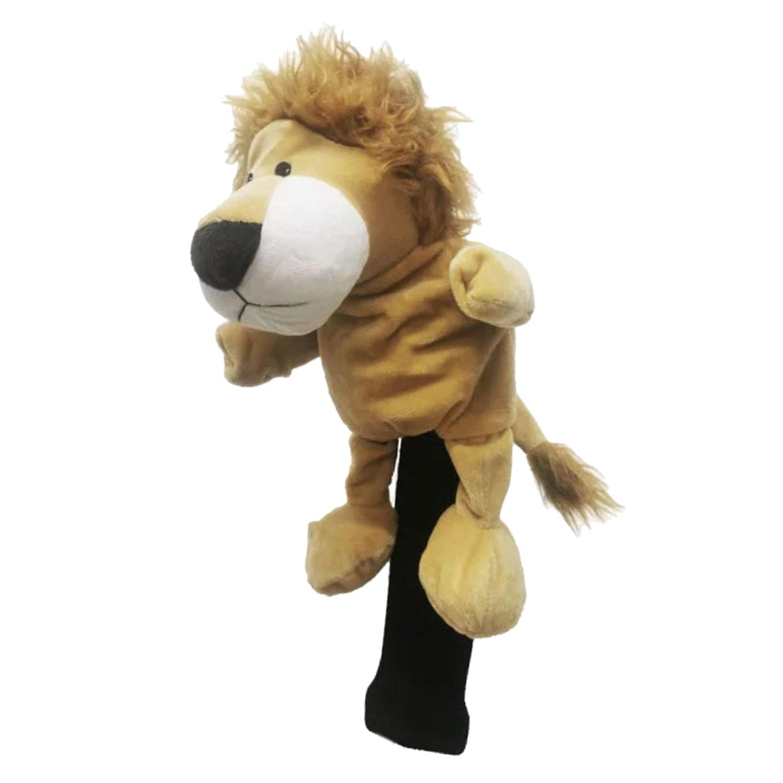 rockible Novelty Golf Clubs Headcover Soft Animal Wood Driver Head Cover Dustproof Portable Relocatable Funny for Women Golfers, Lion