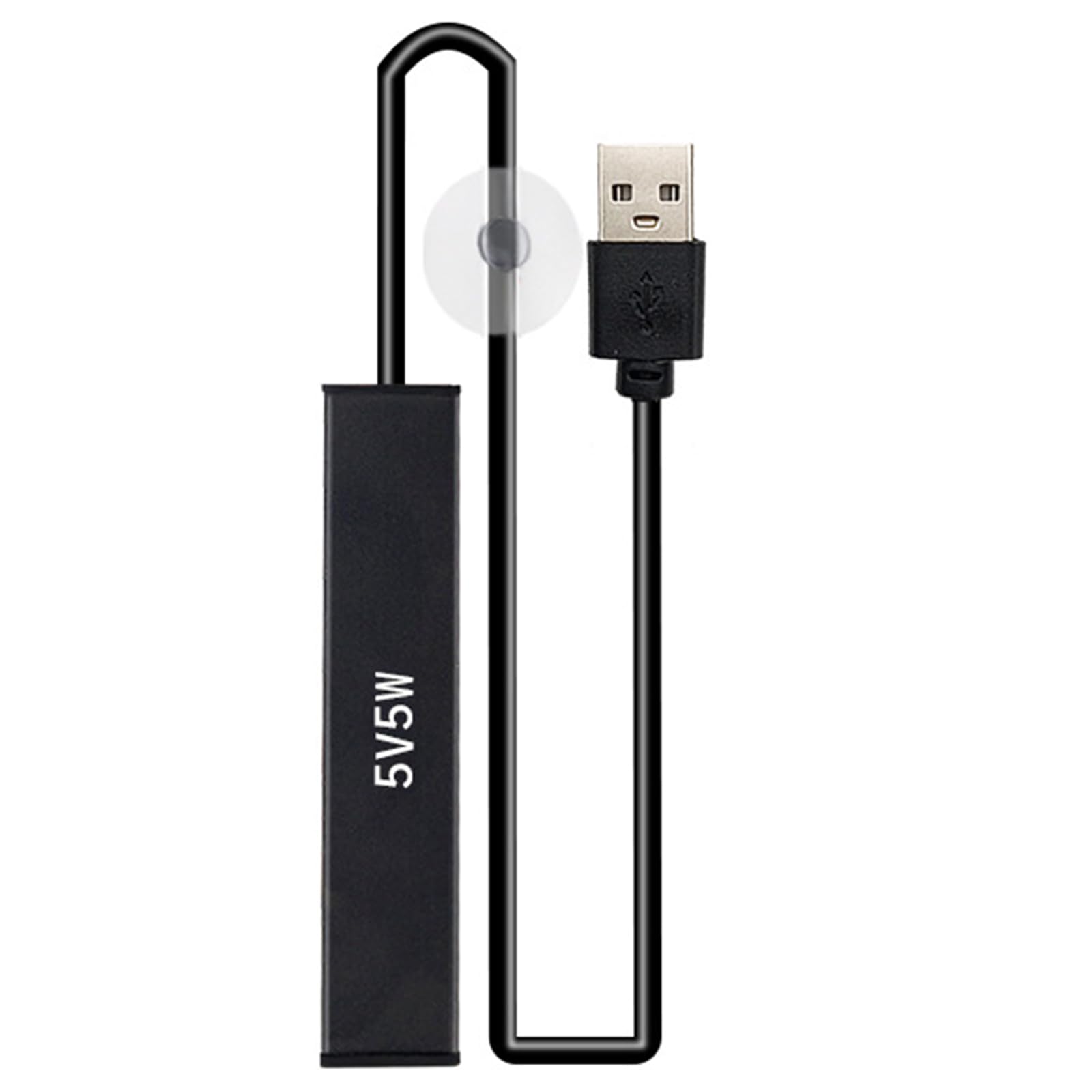 Ldabrye 5W Small Aquarium Heating Rod Fish Tanks Aquarium Heater Thermostat Heater Saltwater/Freshwater Usb