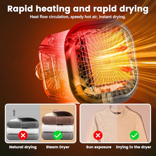 Mini sèche-linge pliable pour camping et petits espaces avec écran LED - 4