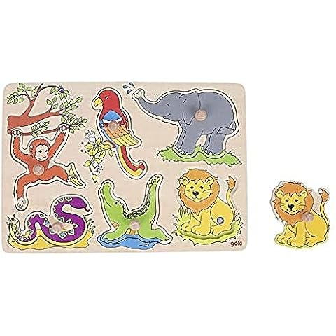 GOKI- Puzzle de Sonido, Animales del Zoo Cover
