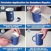 Meuvcol Ceramic Glue Repair Kit, 100g - Super Glue for Porcelain and Pottery, Cyanoacrylate for Mug, Figurines, Dishes, Plates, Teapot - Waterproof, No Smell