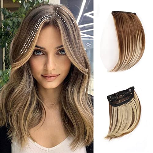 2 extensões de cabelo grossas, sintéticas, invisíveis, sem costuras, adicionar volume extra numa peça para mulheres