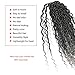Ahrencan Ombre Grey Crochet Hair For Women,14 Inch Boho Goddess Locs Crochet Hair,7 Packs Salt and Pepper Faux Locs With Curly Ends Pre Looped Hippie River Locs Crochet Braids(14
