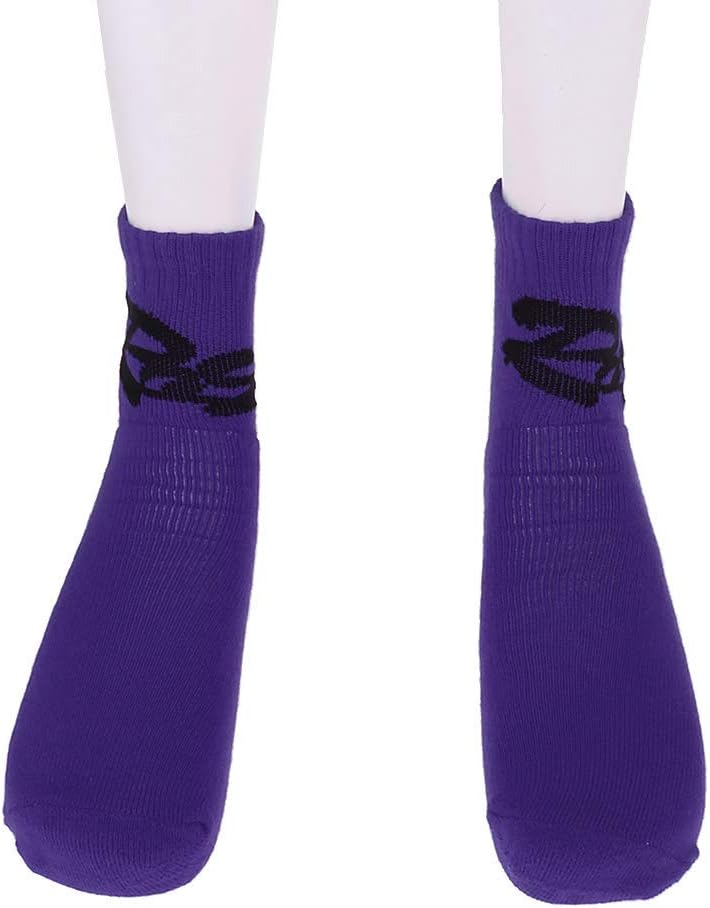 Amazon Co Jp キッズ スケート靴下 屋外スポーツ ソックス ウォーム アンクルストッキング 紫 服 ファッション小物