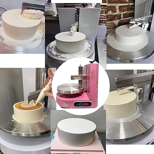 Máquina eléctrica para glaseado de Pasteles, esparcidor de Crema, Herramienta de alisado automático para un Recubrimiento, Ideal para cumpleaños y repostería Decorativa.