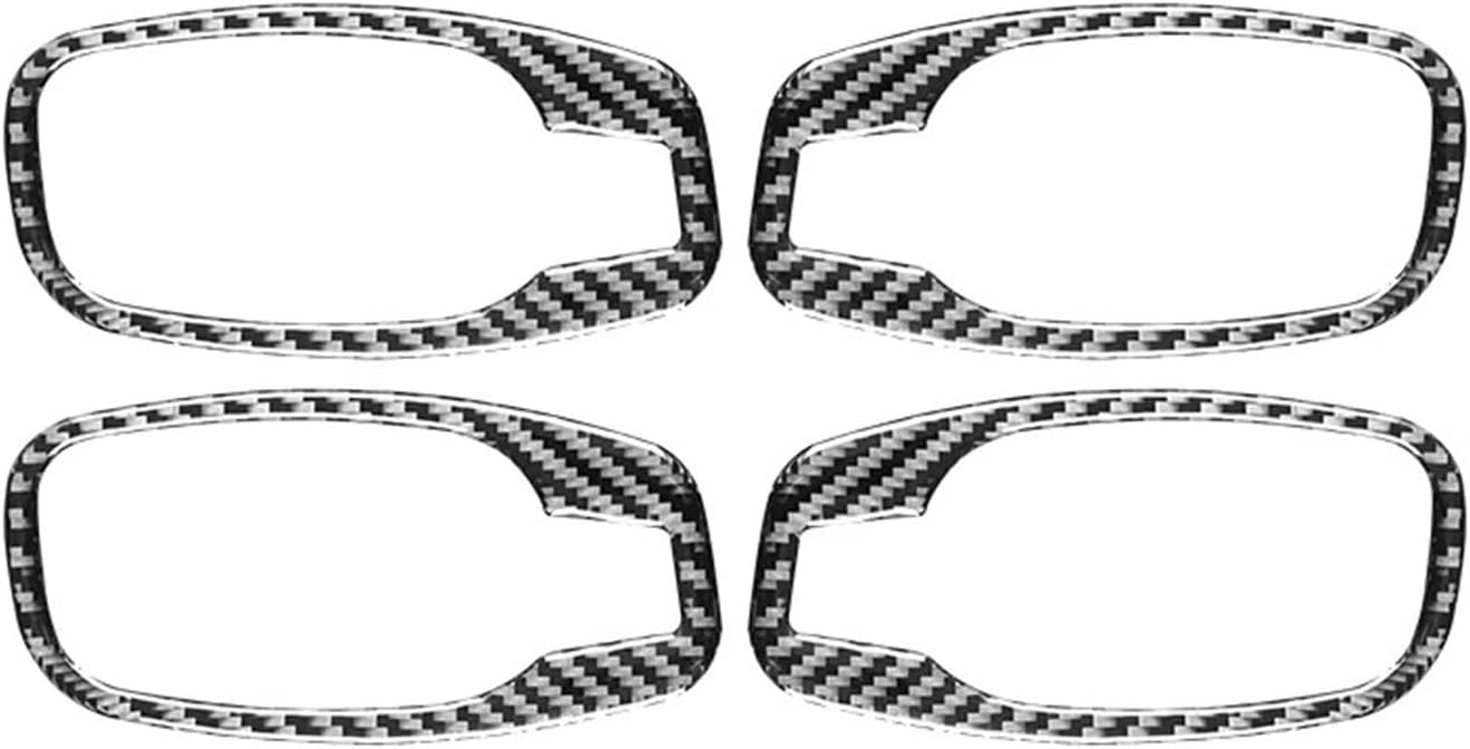 Car Interior Mouldings for BMW 5 Series E60 2004-2010 Car Interior Accessories Carbon Fiber Interior Car Door Handle Trim Frame Cover Decor Stickers Decoration