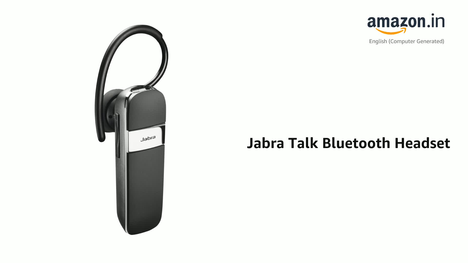 Jabra Talk Bluetooth Headset (Black) : Amazon.in: Electronics