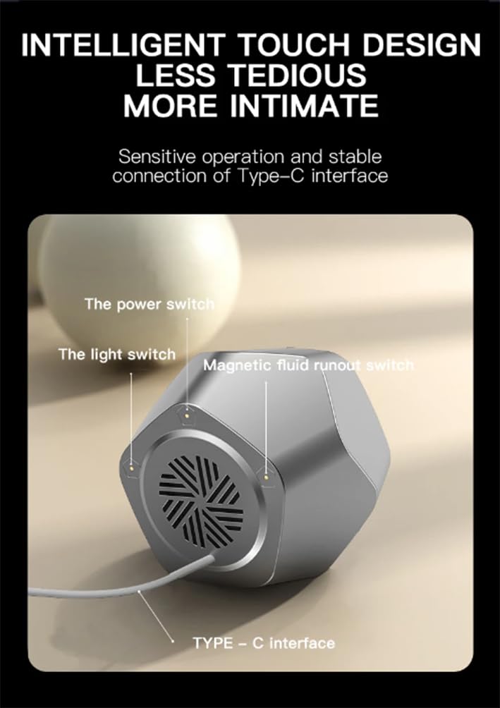 Altoparlanti fluidi magnetici, Altoparlanti visivi Intelligenti per la casa, Altoparlanti Bluetooth Intelligenti, Adatti per uffici e Sale Giochi
