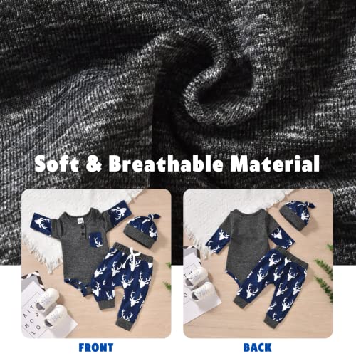 Aalizzwell Newborn Infant Baby Boys Fall Winter Outfit4