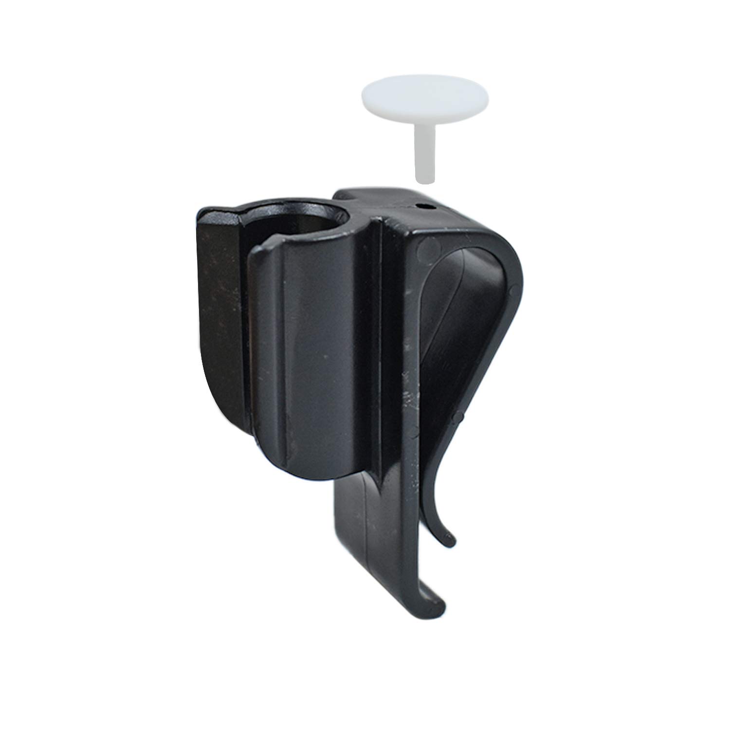 4 clips para bolsas de palos de golf en soporte para putter, soporte de sujeción de plástico duradero, color negro, accesorios de golf para hombres y mujeres