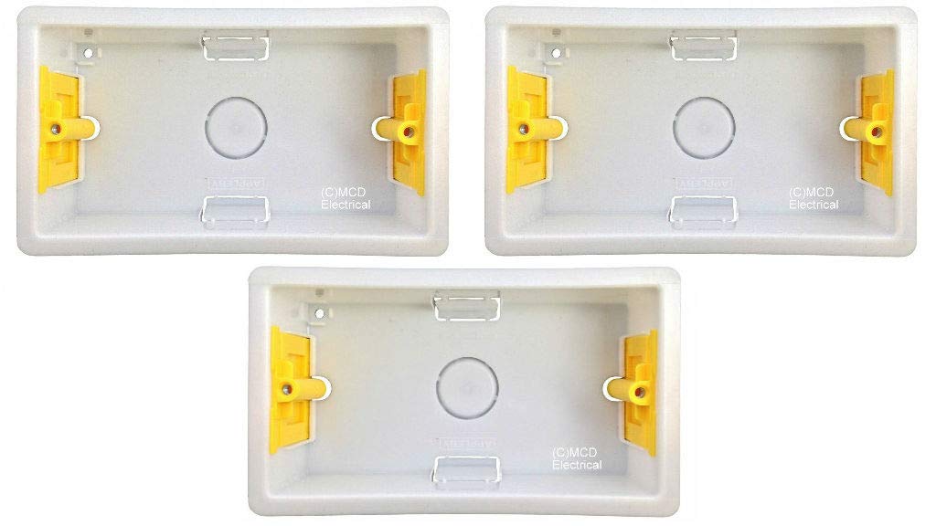 Appleby SB629 Dry Lining Boxes - 2 Gang 32mm (Pack of 3)