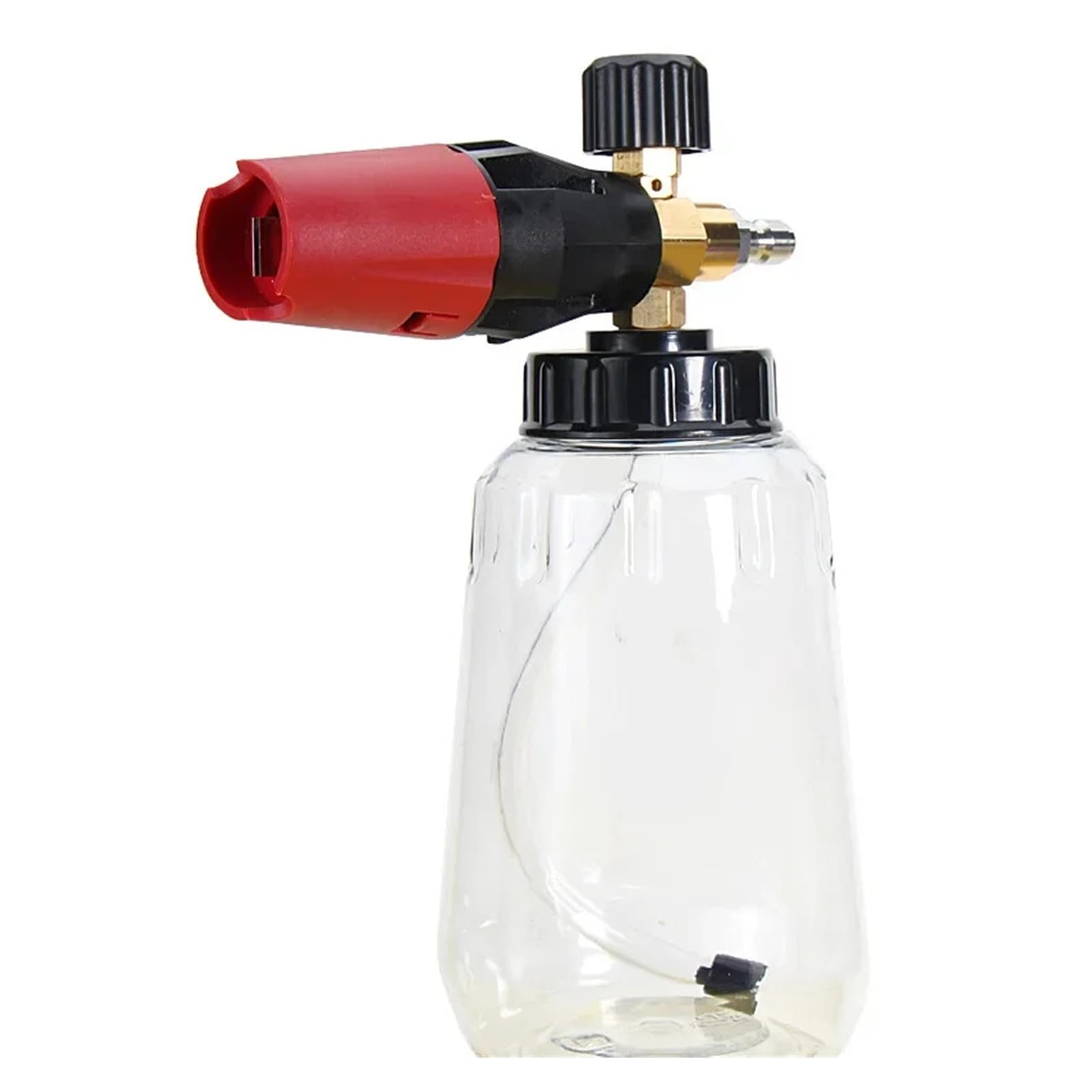 Verstellbare Schneeschaumlanze mit Weithalsdüse for Hochdruckreiniger(Transparent pot)