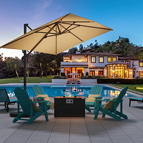 Yitahome Adirondack Chair, Heavy Duty Plastic Outdoor Chairs With Rotatable Cup Holder, Weather Resistant Fire Pit Chairs For Garden Lawn Yard Patio Deck Backyard Pool Porch Beach (4) #TOP1