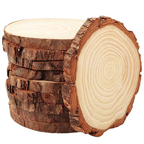 40 Tranches De Pin Naturel 5-6 Cm - Idéales Pour Déco, Bricolage Et Créations DIY !