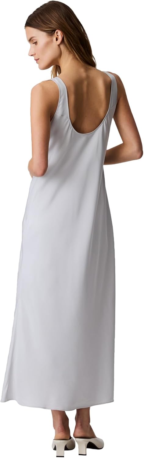 Calvin Klein womens Viscose Twill Midi Slip Dress - Image 2