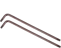 Vista 19 de uxcell T8 Anti manipulación Torx Star Key Bit Llave, forma de L 3.15 pulgadas brazo largo, acero S2 2 PC