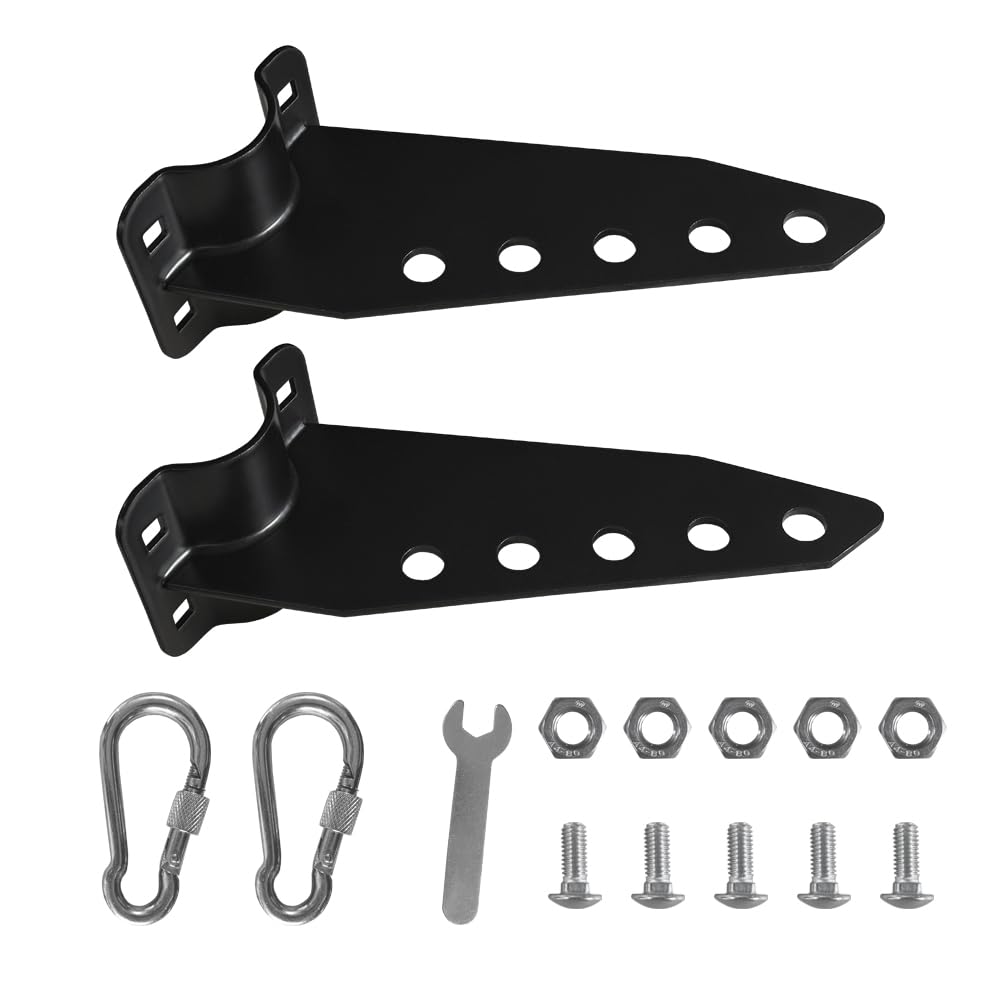 Triángulo de dirección para motores de arrastre eléctricos con escobillas y motores de arrastre de kayak sin escobillas, kit de piezas de repuesto para soporte de dirección (negro)