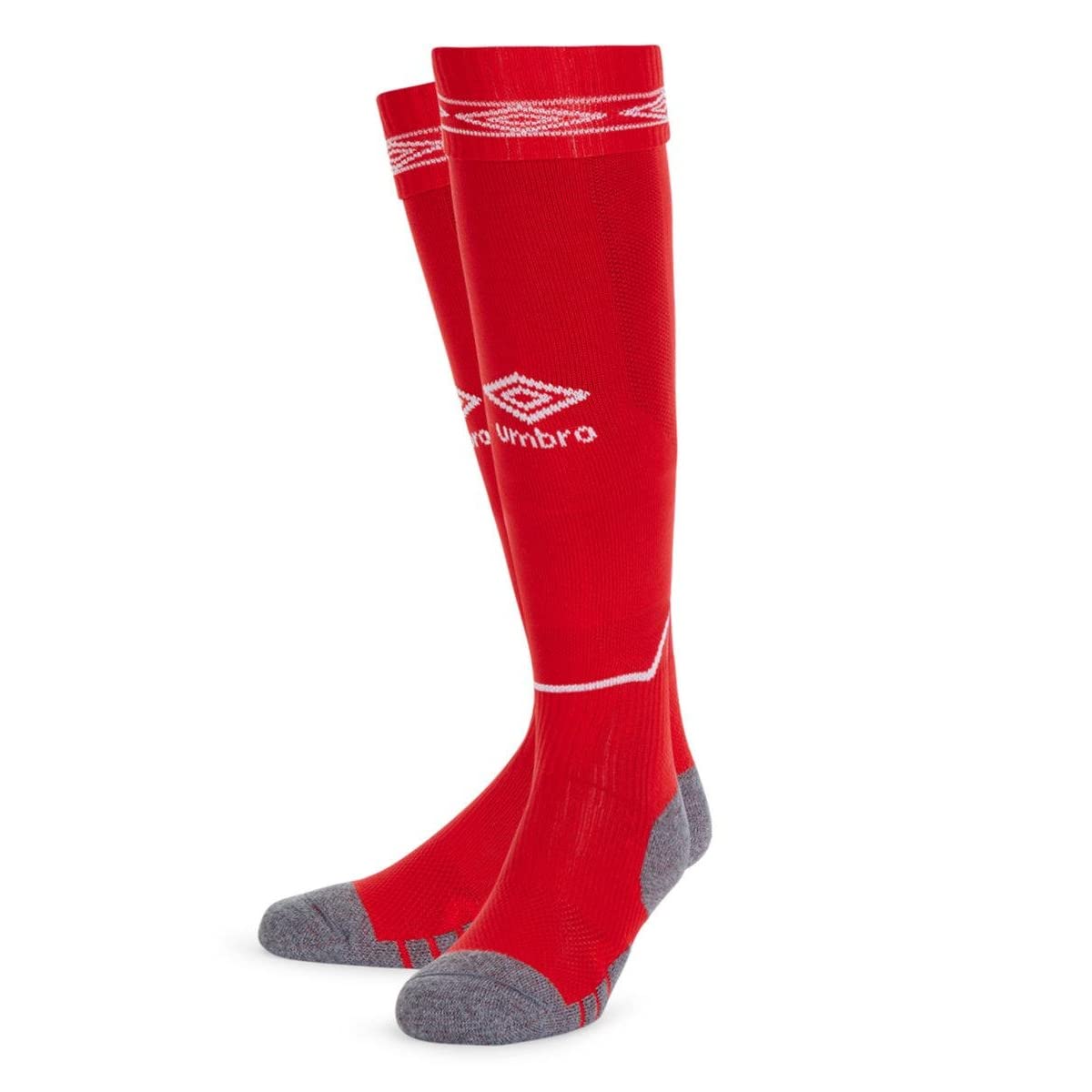Umbro Men's Vermillion/White Diamond Football Socks (L) ()