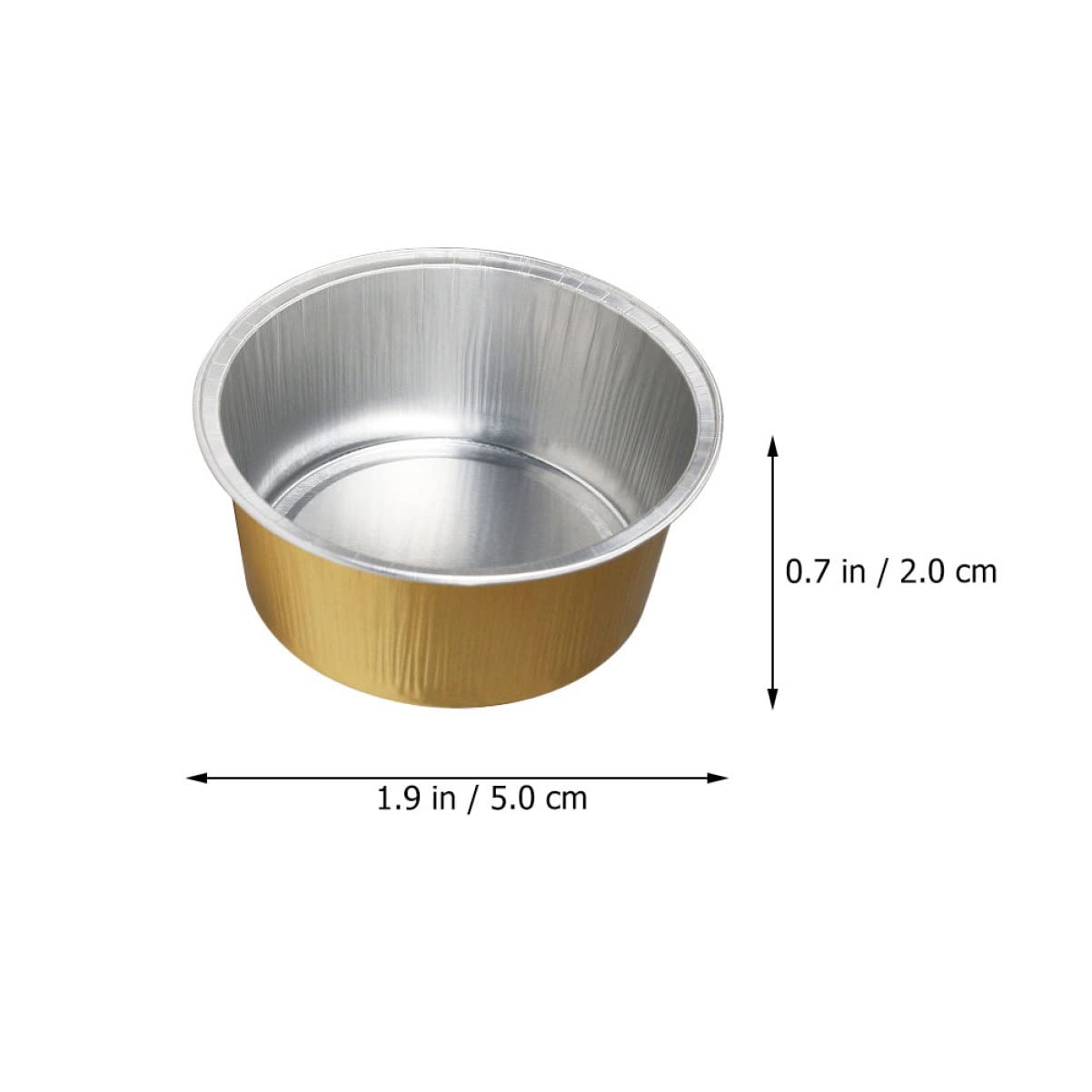 minkissy 50pcs Bean Melting Bowl Accessory Aluminum Foil Wax Bowls for Hair Removal Wax Heater Auxiliary