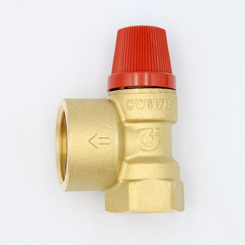 Caleffi Membran Sicherheitsventil 3/4 x 1 Zoll Ansprechdruck 3 bar Überdruckventil Druckventil Heizungsventil Druckbegrenzungsventil Membranventil
