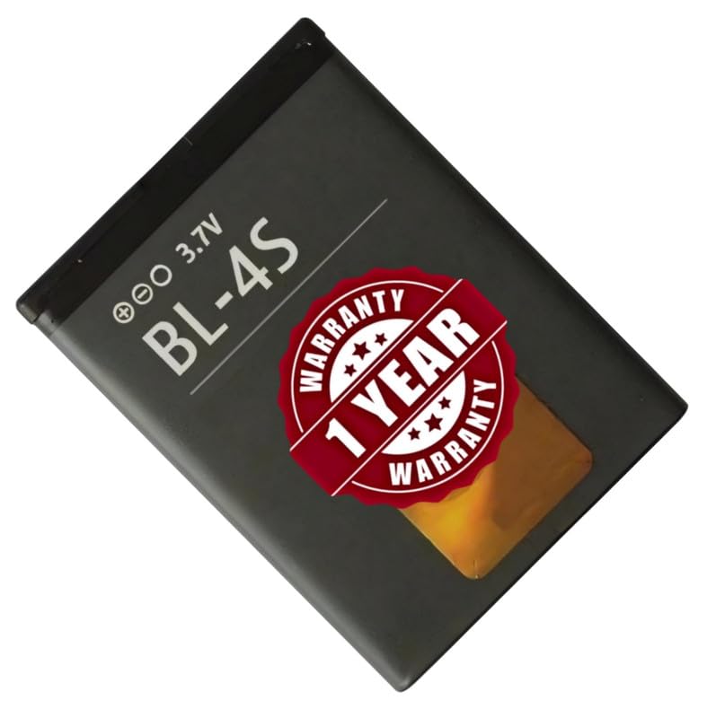 Image of Original BL-4S Battery Compatible with Nokia 2680 Slide | 3600 Slide | 3710 Fold | 6208C | 7020 | 7100 Supernova | 7610 Supernova | X3-02 - (860mAh) - 1 Year Warranty CD6