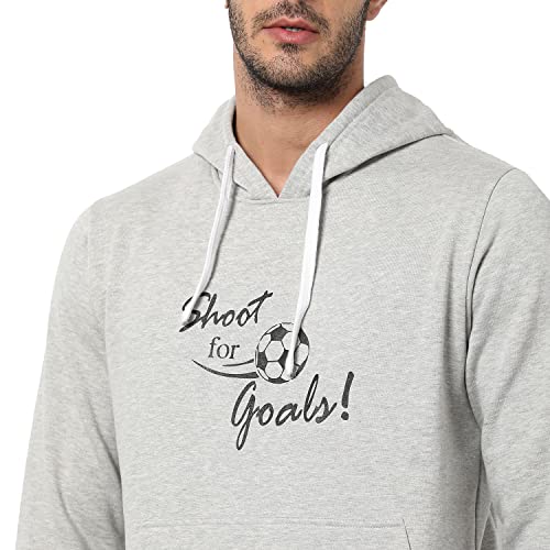 Image of CAHOOT Men's Printed Sweatshirt Regular Fit for Casual Wear | Full Sleeve | Cotton | Stylish Sweatshirt Crafted with Comfort Fit and High Performance for Everyday We