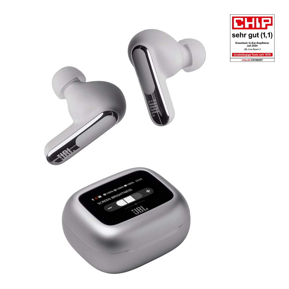 JBL Live Beam 3, Kablosuz Kulakiçi Kulaklık, Silver : Amazon.com