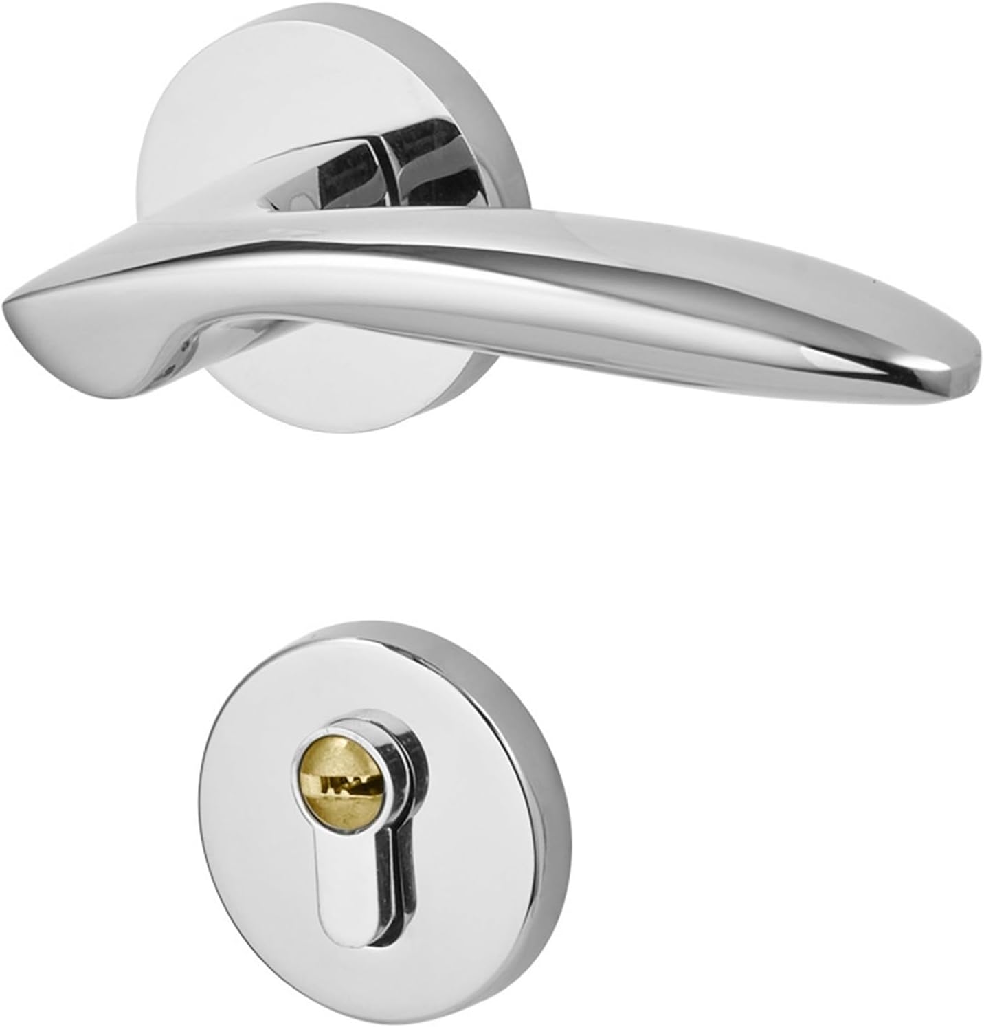 Door Lock Indoor Bedroom Door Lock Household Silent Magnetic Door Lock Bright Chrome Wood Door Lock American Lock