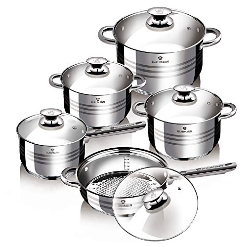 Blaumann Batería de cocina 10 Piezas Jumbo Gourmet Line