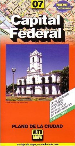 Buenos Aires Capital Federal City Map, Argentina (Spanish Edition) ✅