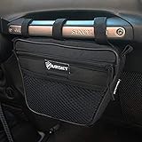 Bartact Universal Jeep Wrangler JL,JK,TJ,YJ,CJ & Gladiator Passenger Grab Handles UV Protected Polyester Dash Bag-Pouch (Black)