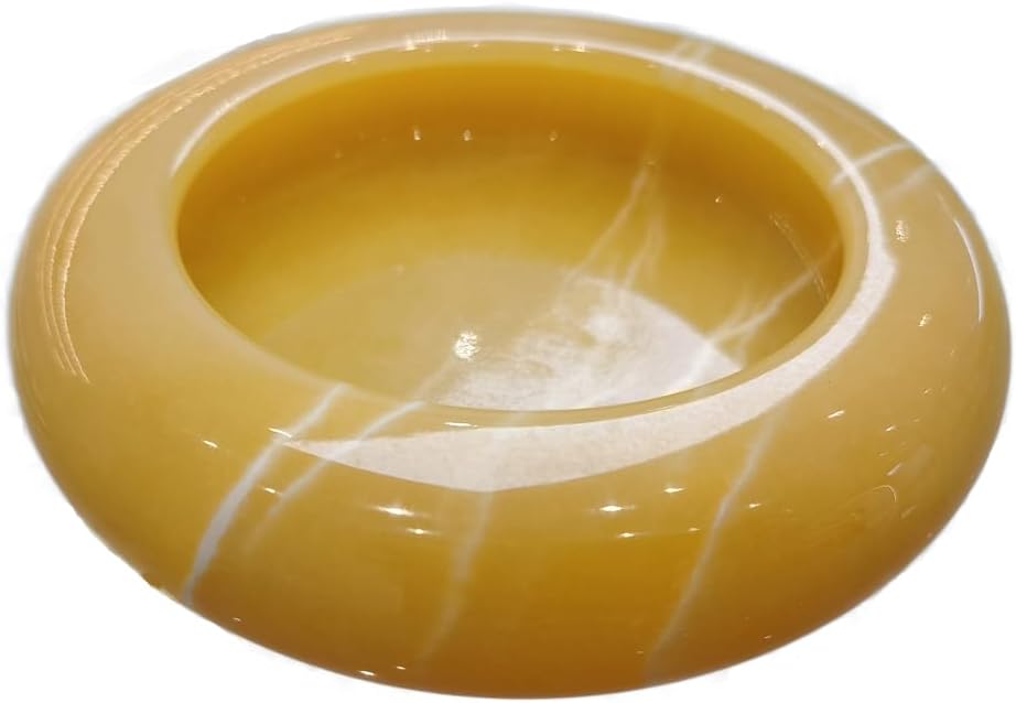 Cigar Ashtrays Antique Marble Ashtray Natural Onyx Vintage Marble Cigarette Ashtray Gift (Multicolor-leopard, 6.3“x4”x1”)