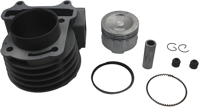 Motorcycle 50mm Cylinder Head Valves Piston Rings Top End Kit Set For GY6 49CC 50CC 75CC 100CC ATV Go Kart Quad