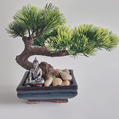 ZEN&TAO Miniature Buddha Statue for Tabletop Terrarium Zen Garden, Fairy Garden, Bonsai Tree Decoration (Design A) - Image 3