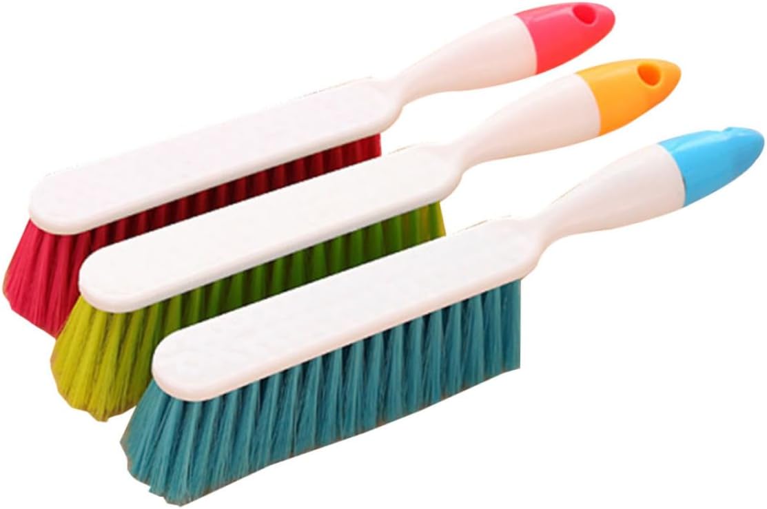 Ipetboom 3pcs Dusting Brush Bed Quilt Cleaner Static Brush for Household Cleaning Random Color