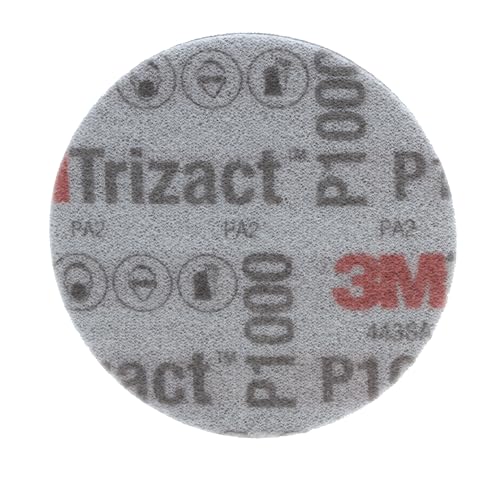 Image of 3M 02091 Trizact Hookit 3 inch P1000 Grit Blending Disc, Gray(Pack of 4)
