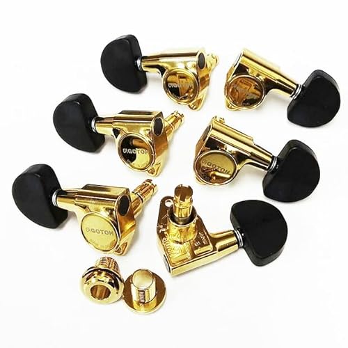 GOTOH SG301 MG B20 G L3 R3 ゴールド マグナムロック 両側タイプ ギター ペグ 6個セット 【Ebiオリジナルピック付】