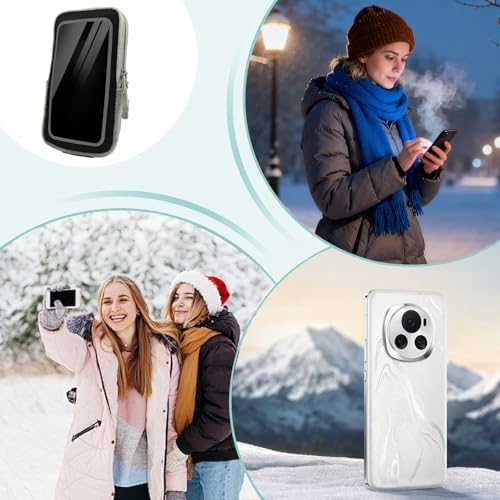 Funda térmica para móvil con calentamiento rápido impermeable para esquí 4